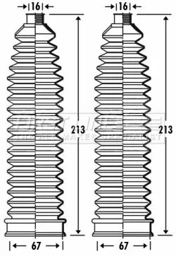 Bellow Kit, steering