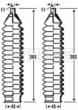 FIRST LINE FIRST LINE (FSG3287) Bellow Kit, steering 