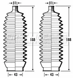 Bellow Kit, steering