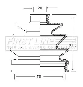  FIRST LINE Drive Shaft Cv Boot Kit