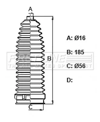 FIRST LINE FIRST LINE (FSG3430) Bellow Kit, steering 