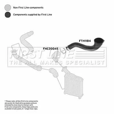 FIRST LINE FIRST LINE (FTH1184) Charge Air Hose 