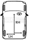 FIRST LINE FIRST LINE (FKB1034) Cable Pull, parking brake 