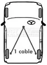 FIRST LINE FIRST LINE (FKB1035) Cable Pull, parking brake 