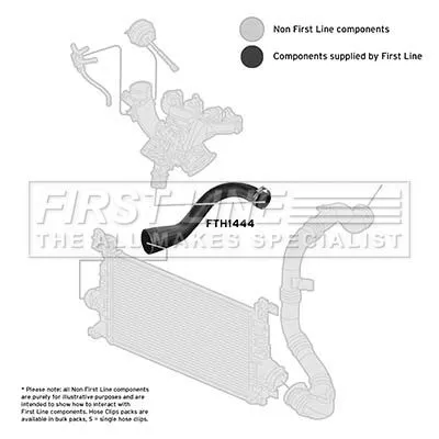 FIRST LINE FIRST LINE (FTH1444) Charge Air Hose 