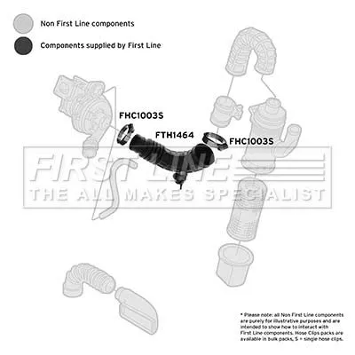 FIRST LINE FIRST LINE (FTH1464) Intake Hose, air filter 