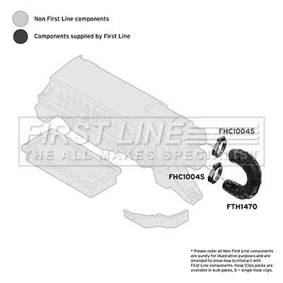 FIRST LINE FIRST LINE (FTH1470) Intake Hose, air filter 
