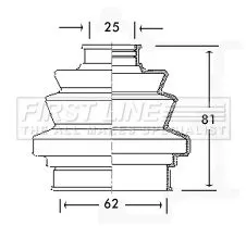  FIRST LINE Drive Shaft Cv Boot Kit