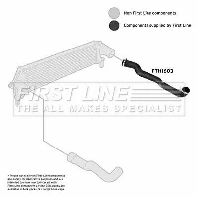 FIRST LINE FIRST LINE (FTH1603) Charge Air Hose 