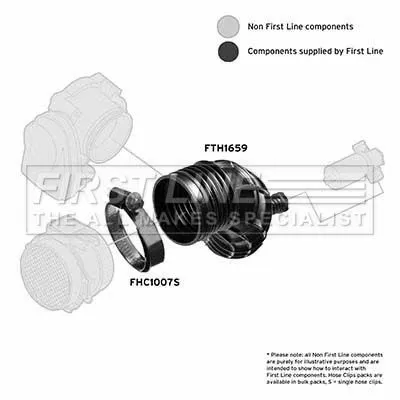 FIRST LINE FIRST LINE (FTH1659) Intake Hose, air filter 