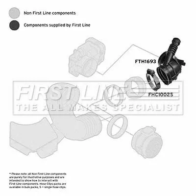 FIRST LINE FIRST LINE (FTH1693) Intake Hose, air filter 