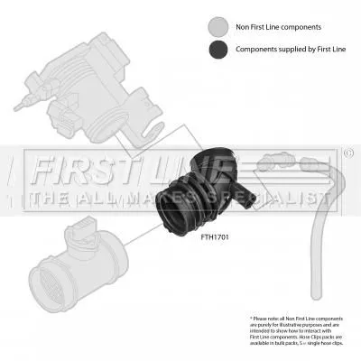 FIRST LINE FIRST LINE (FTH1701) Intake Hose, air filter 