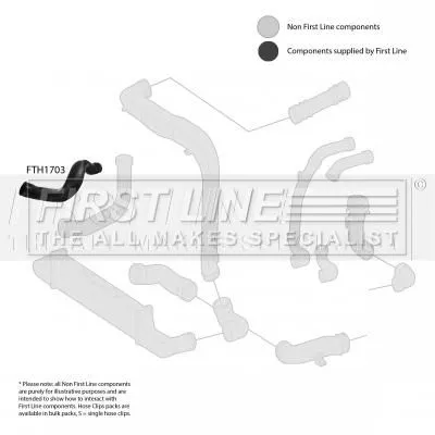 FIRST LINE FIRST LINE (FTH1703) Charge Air Hose 