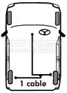 FIRST LINE FIRST LINE (FKB1185) Cable Pull, parking brake 