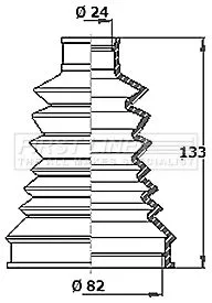 FIRST LINE Drive Shaft Cv Boot Kit