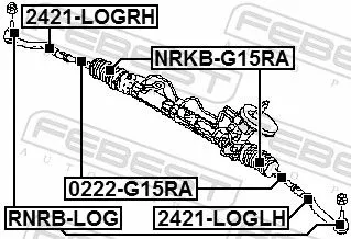 FEBEST FEBEST (RNRB-LOG) Repair Kit, tie rod end 