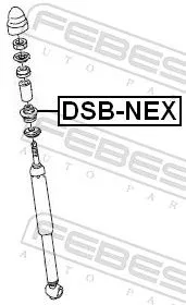 FEBEST FEBEST (DSB-NEX) Spacer Bush, shock absorber 