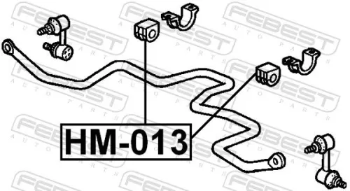FEBEST FEBEST HSB-013 Mounting, stabiliser bar 