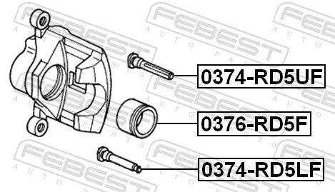 FEBEST FEBEST (0374-RD5UF) Guide Bolt, brake caliper 