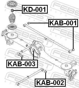 FEBEST FEBEST KD-001 Rubber Buffer, suspension 