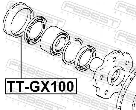 FEBEST FEBEST (TT-GX100) Repair Kit, wheel hub 