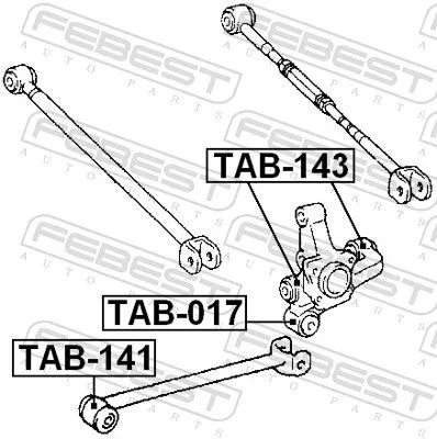 FEBEST FEBEST (TAB-017) Mounting, control/trailing arm 
