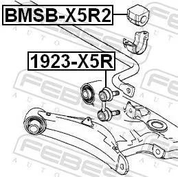 FEBEST FEBEST BMSB-X5R2 Mounting, stabiliser bar 