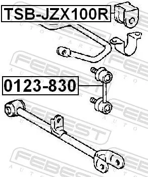 FEBEST FEBEST TSB-JZX100R Mounting, stabiliser bar 
