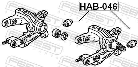 FEBEST FEBEST (HAB-046) Mounting, control/trailing arm 