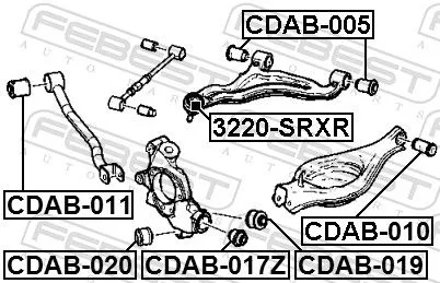 FEBEST FEBEST (CDAB-019) Mounting, control/trailing arm 