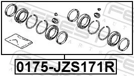 FEBEST FEBEST (0175-JZS171R) Repair Kit, brake caliper 