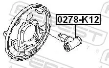 FEBEST FEBEST 0278-K12 Wheel Brake Cylinder 