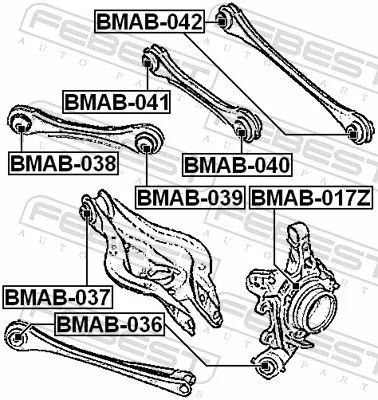 FEBEST FEBEST (BMAB-038) Mounting, control/trailing arm 