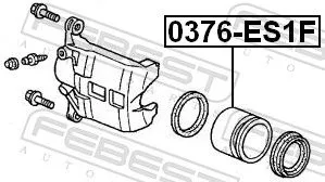 FEBEST FEBEST (0376-ES1F) Piston, brake caliper 