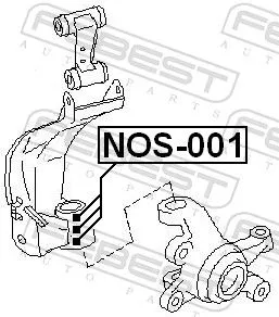 FEBEST FEBEST (NOS-001) Repair Kit, steering knuckle 