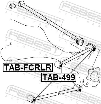 FEBEST FEBEST (TAB-499) Mounting, control/trailing arm 