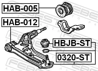 FEBEST FEBEST (0320-ST) Ball Joint 