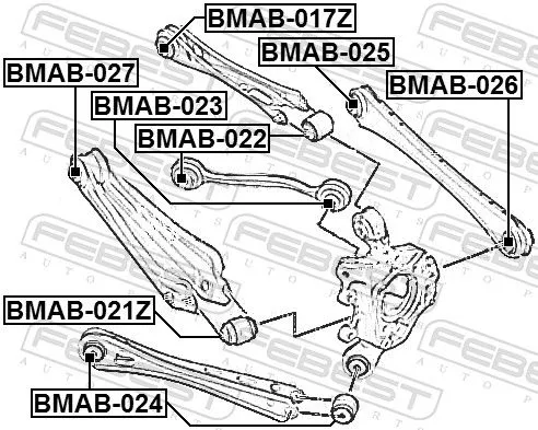 FEBEST FEBEST (BMAB-022) Mounting, control/trailing arm 