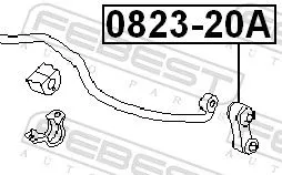 FEBEST FEBEST 0823-20A FEBEST 0823-20A Antiroll Bar Stabiliser Drop Link 