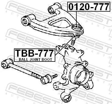 FEBEST FEBEST (TBB-777) Repair kit, supporting/ball joint 