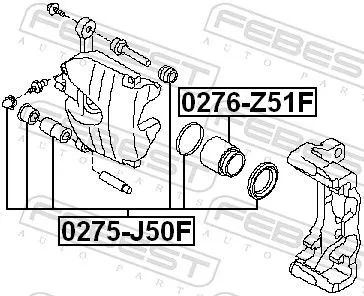 FEBEST FEBEST (0276-Z51F) Piston, brake caliper 