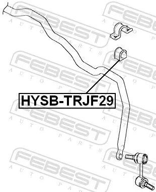 FEBEST FEBEST HYSB-TRJF29 Mounting, stabiliser bar 
