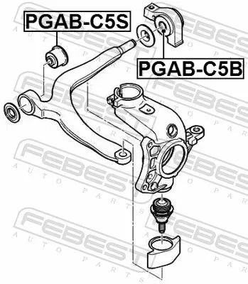 FEBEST FEBEST (PGAB-C5S) Mounting, control/trailing arm 