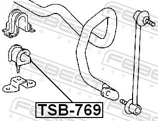 FEBEST FEBEST TSB-769 Mounting, stabiliser bar 