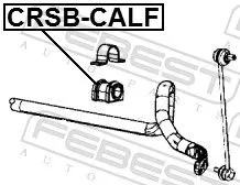 FEBEST FEBEST CRSB-CALF Mounting, stabiliser bar 