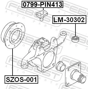 FEBEST FEBEST (SZOS-001) Repair Kit, steering knuckle 
