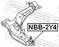 FEBEST FEBEST (NBB-2Y4) Repair kit, supporting/ball joint 
