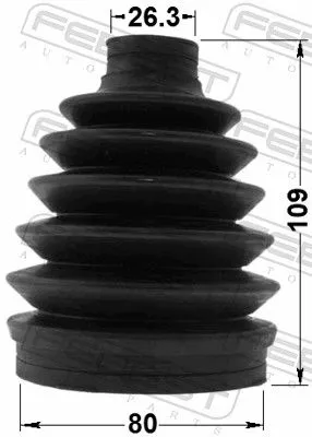 FEBEST FEBEST 0517P-GHAT Outer FEBEST Drive Shaft Cv Boot Kit 