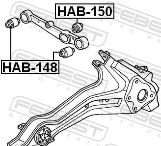 FEBEST FEBEST (HAB-148) Mounting, control/trailing arm 