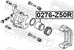 FEBEST FEBEST (0276-Z50R) Piston, brake caliper 